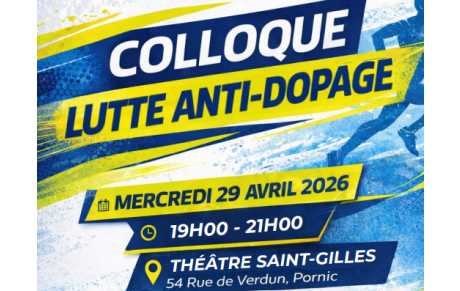 Colloque Lutte anti-dopage à Pornic